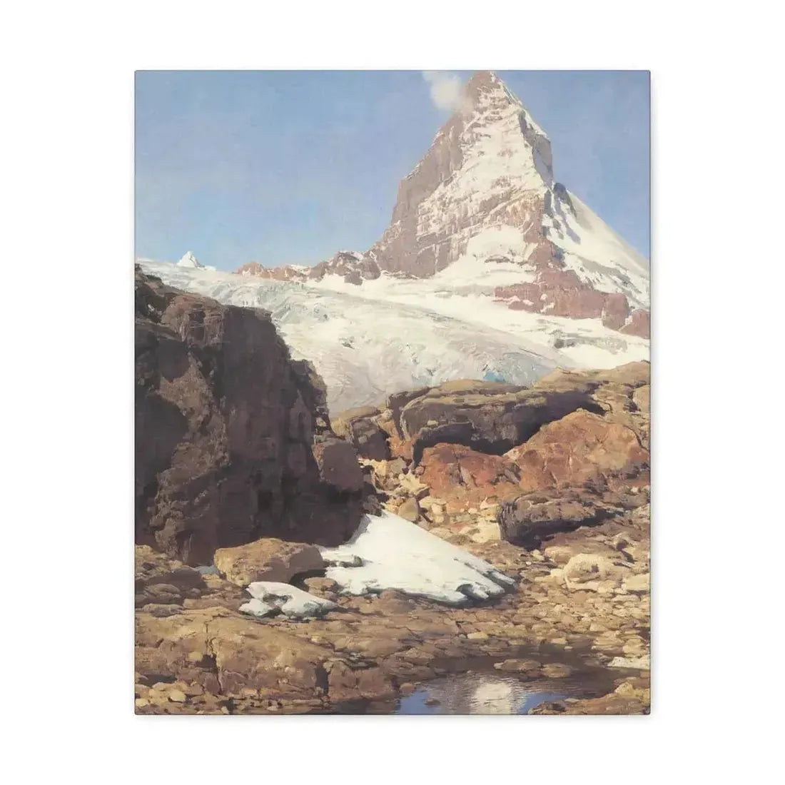 Eugen Bracht (1842-1921) Das Matterhorn 1890 - Canvas Wall Art - The Sticker Space