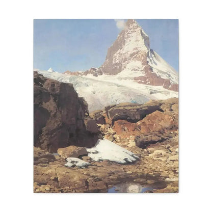 Eugen Bracht (1842-1921) Das Matterhorn 1890 - Canvas Wall Art - The Sticker Space