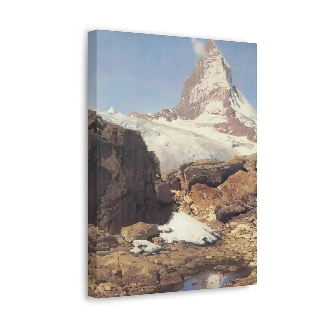 Eugen Bracht (1842-1921) Das Matterhorn 1890 - Canvas Wall Art - The Sticker Space
