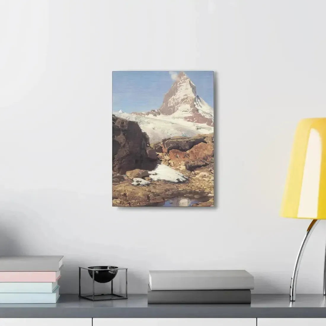 Eugen Bracht (1842-1921) Das Matterhorn 1890 - Canvas Wall Art - The Sticker Space
