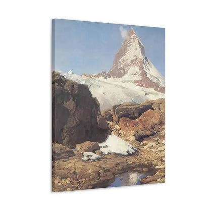 Eugen Bracht (1842-1921) Das Matterhorn 1890 - Canvas Wall Art - The Sticker Space