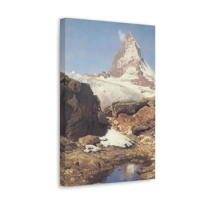 Eugen Bracht (1842-1921) Das Matterhorn 1890 - Canvas Wall Art - The Sticker Space