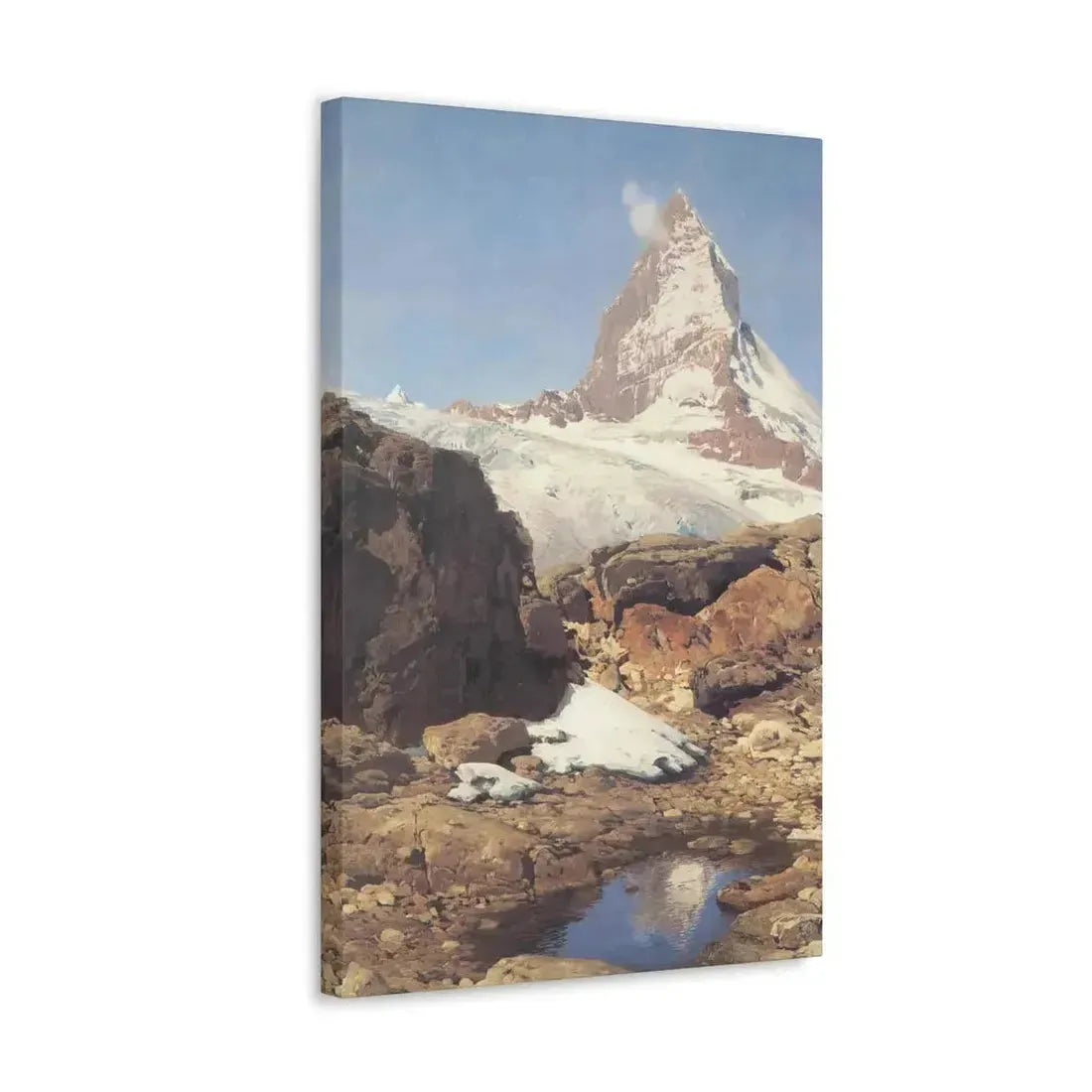 Eugen Bracht (1842-1921) Das Matterhorn 1890 - Canvas Wall Art - The Sticker Space