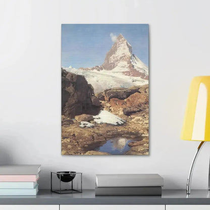 Eugen Bracht (1842-1921) Das Matterhorn 1890 - Canvas Wall Art - The Sticker Space