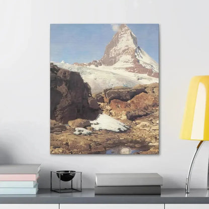 Eugen Bracht (1842-1921) Das Matterhorn 1890 - Canvas Wall Art - The Sticker Space