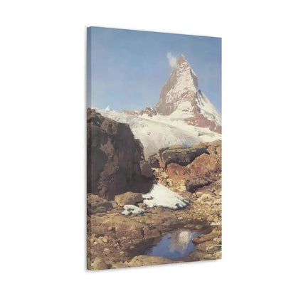 Eugen Bracht (1842-1921) Das Matterhorn 1890 - Canvas Wall Art - The Sticker Space