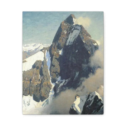 Eugen Bracht (1842-1921) Das Matterhorn von Westen 1907 - Canvas Wall Art 11″ x 14″ 1.25" - The Sticker Space