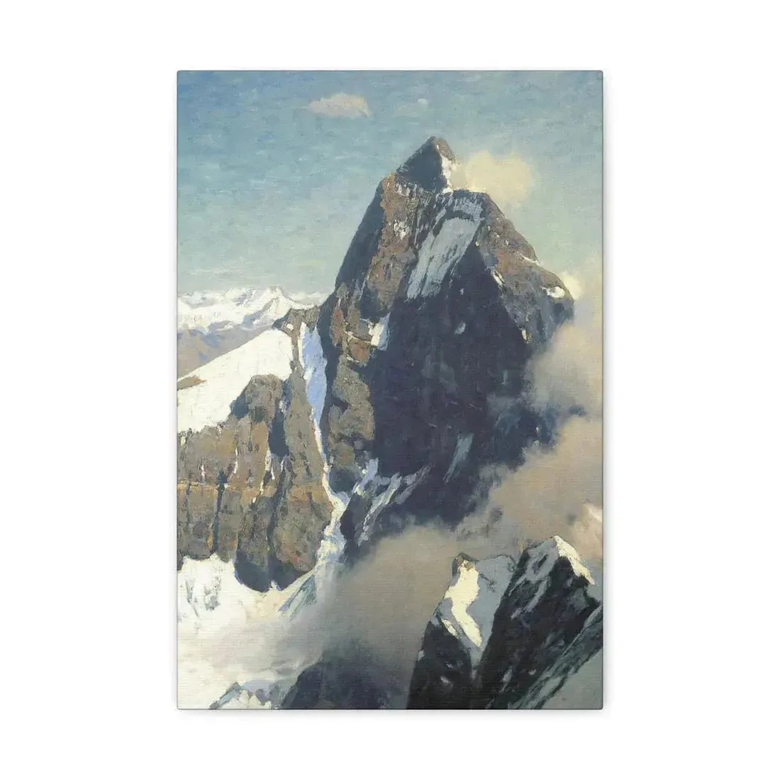 Eugen Bracht (1842-1921) Das Matterhorn von Westen 1907 - Canvas Wall Art 12" x 18" 1.25" - The Sticker Space