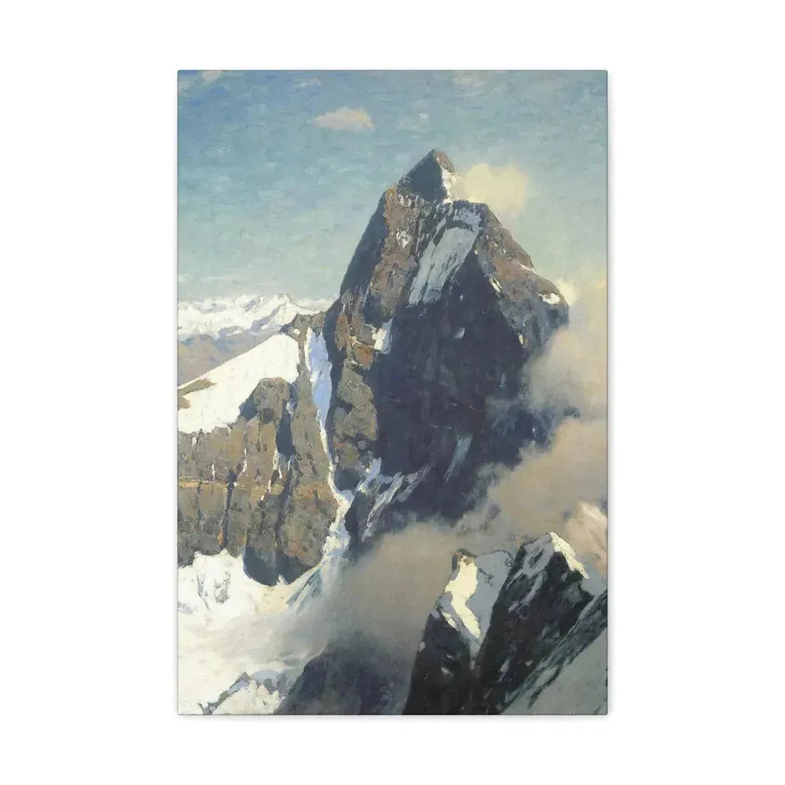 Eugen Bracht (1842-1921) Das Matterhorn von Westen 1907 - Canvas Wall Art 16″ x 24″ 1.25" - The Sticker Space