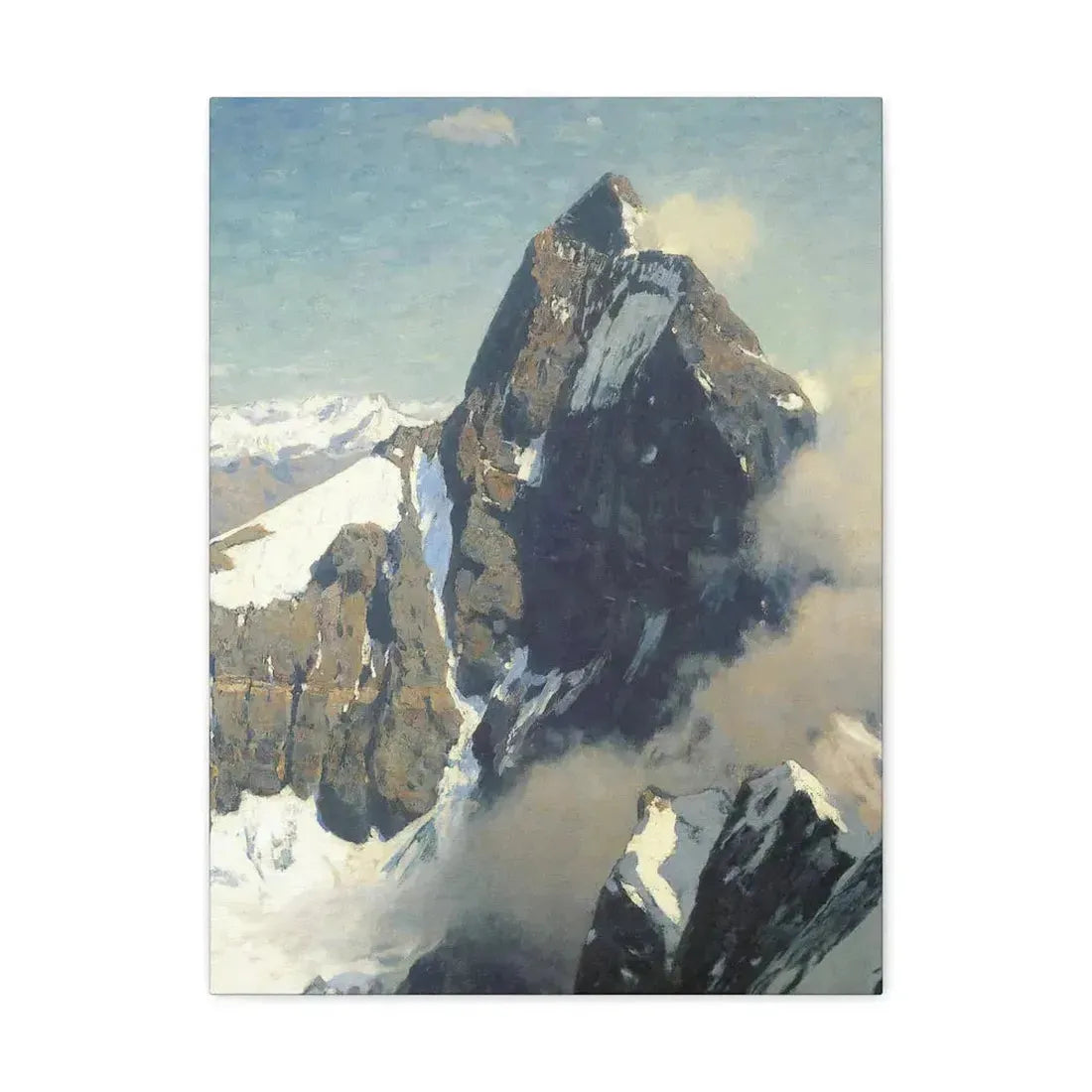 Eugen Bracht (1842-1921) Das Matterhorn von Westen 1907 - Canvas Wall Art 18″ x 24″ 1.25" - The Sticker Space