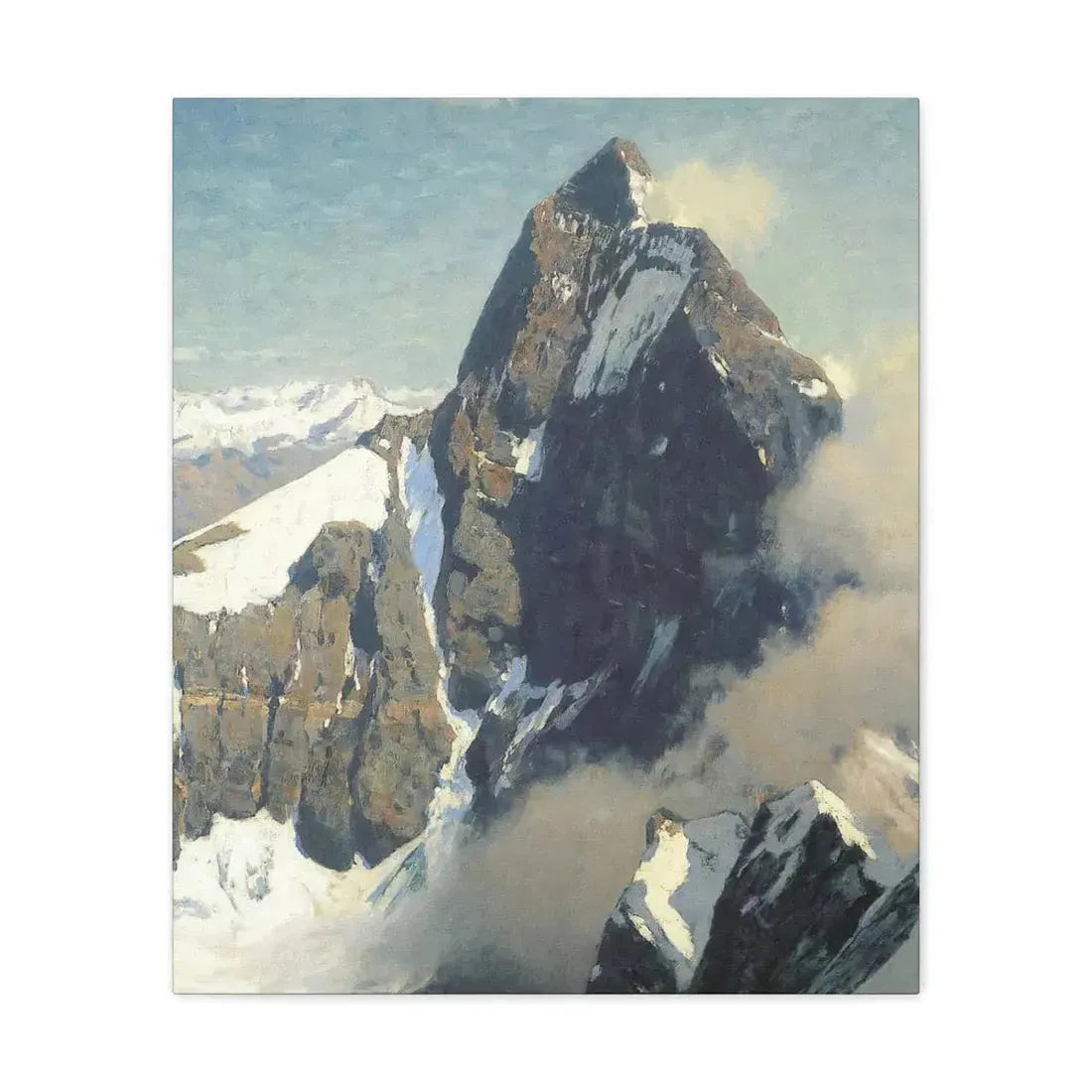 Eugen Bracht (1842-1921) Das Matterhorn von Westen 1907 - Canvas Wall Art 20″ x 24″ 1.25" - The Sticker Space