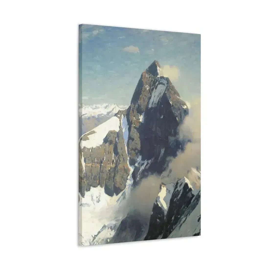 Eugen Bracht (1842-1921) Das Matterhorn von Westen 1907 - Canvas Wall Art - The Sticker Space