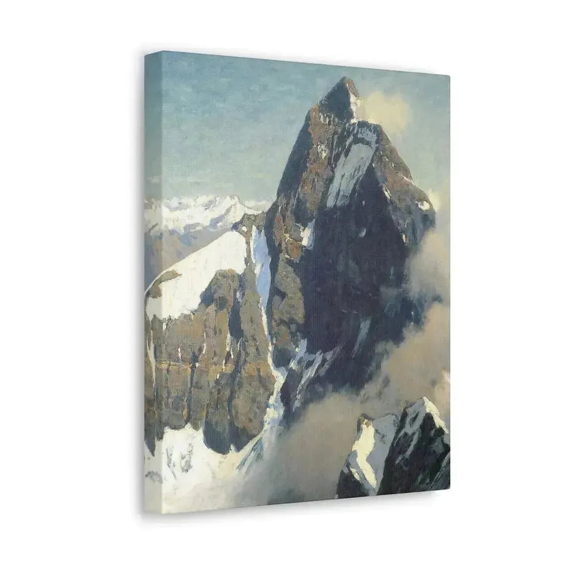 Eugen Bracht (1842-1921) Das Matterhorn von Westen 1907 - Canvas Wall Art - The Sticker Space