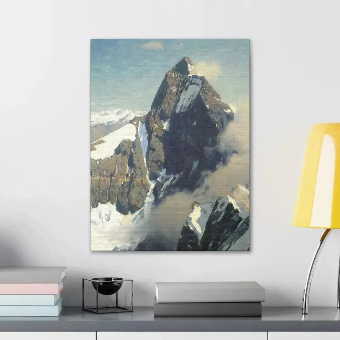 Eugen Bracht (1842-1921) Das Matterhorn von Westen 1907 - Canvas Wall Art - The Sticker Space