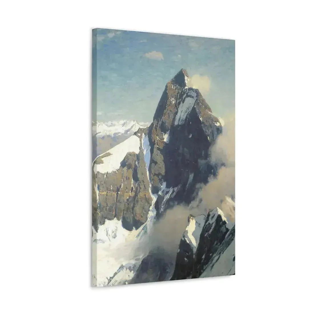 Eugen Bracht (1842-1921) Das Matterhorn von Westen 1907 - Canvas Wall Art - The Sticker Space