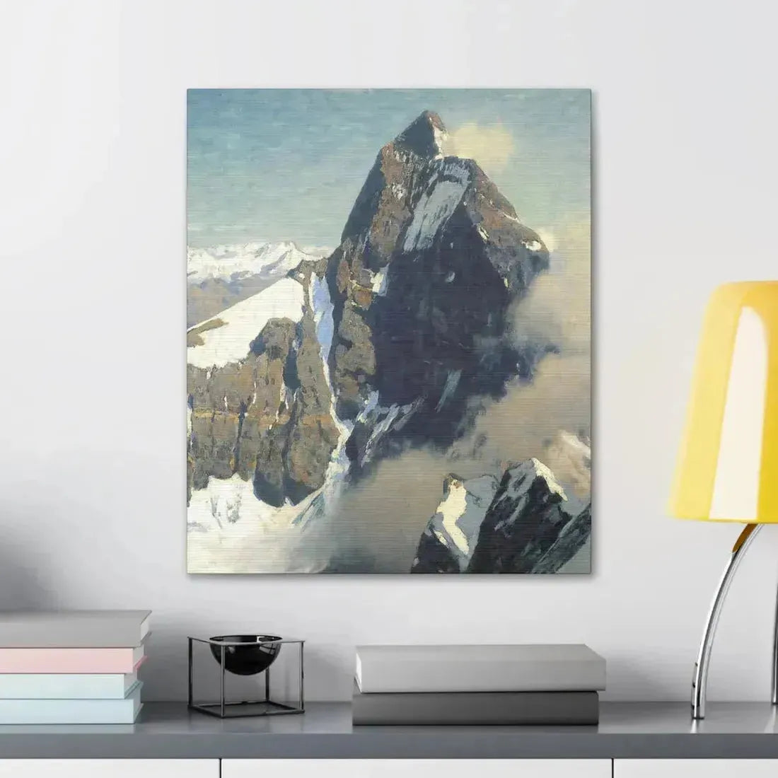 Eugen Bracht (1842-1921) Das Matterhorn von Westen 1907 - Canvas Wall Art - The Sticker Space