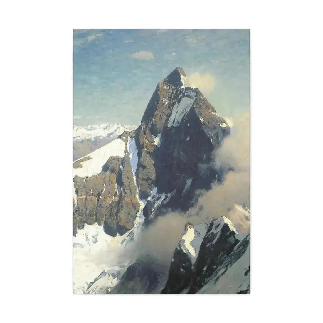 Eugen Bracht (1842-1921) Das Matterhorn von Westen 1907 - Canvas Wall Art - The Sticker Space