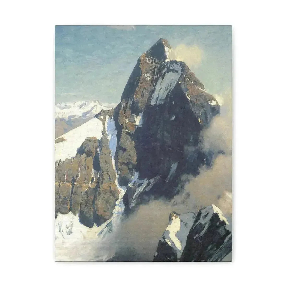 Eugen Bracht (1842-1921) Das Matterhorn von Westen 1907 - Canvas Wall Art - The Sticker Space