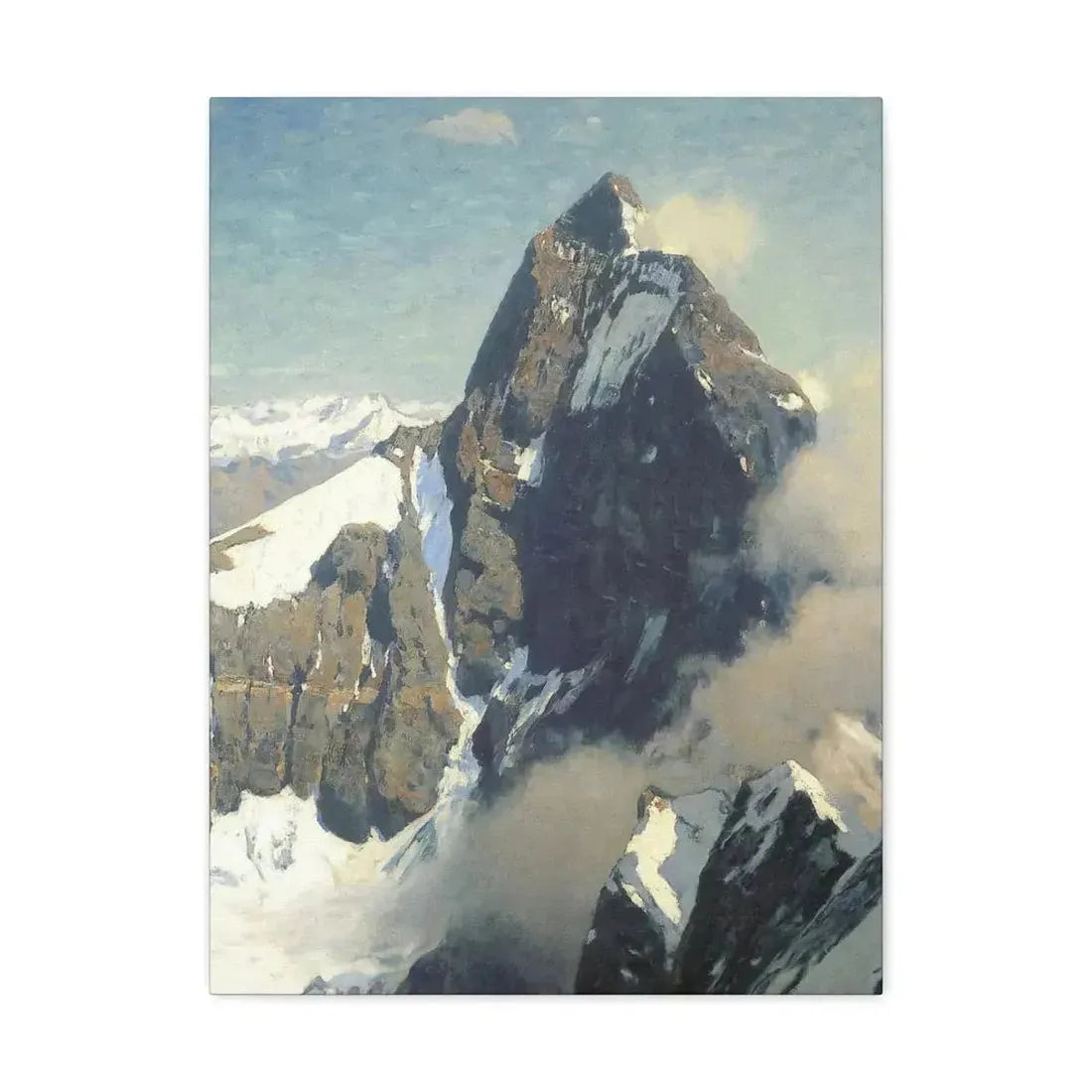 Eugen Bracht (1842-1921) Das Matterhorn von Westen 1907 - Canvas Wall Art - The Sticker Space