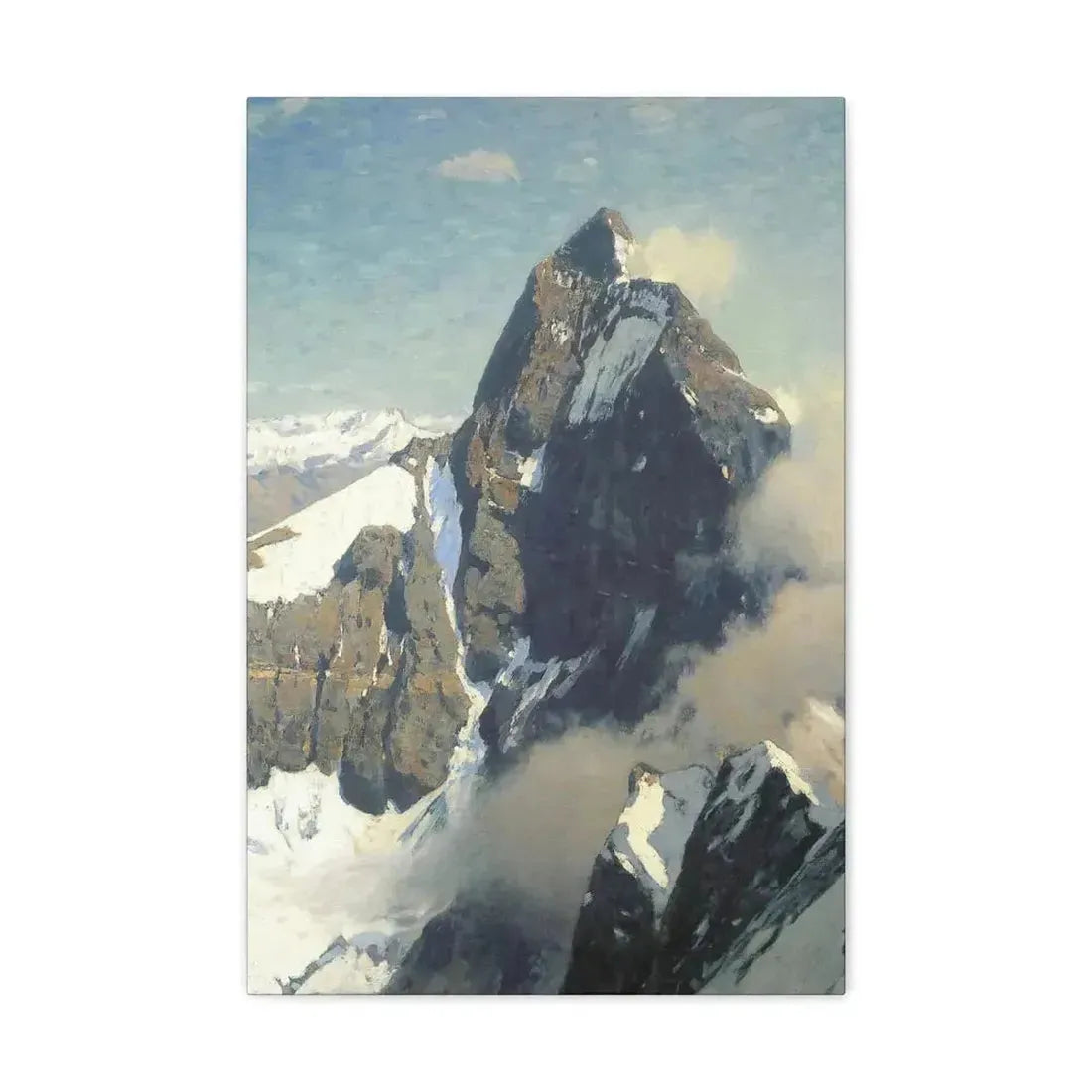 Eugen Bracht (1842-1921) Das Matterhorn von Westen 1907 - Canvas Wall Art - The Sticker Space