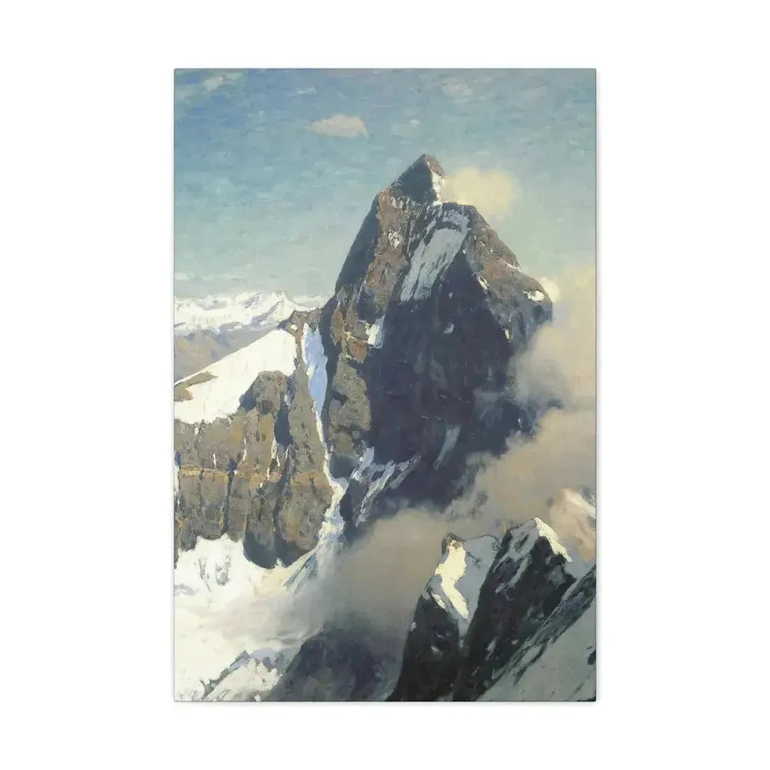 Eugen Bracht (1842-1921) Das Matterhorn von Westen 1907 - Canvas Wall Art - The Sticker Space