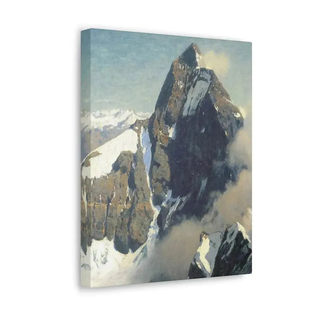 Eugen Bracht (1842-1921) Das Matterhorn von Westen 1907 - Canvas Wall Art - The Sticker Space