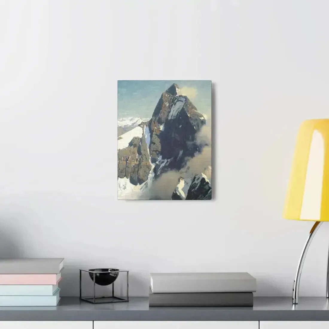 Eugen Bracht (1842-1921) Das Matterhorn von Westen 1907 - Canvas Wall Art - The Sticker Space