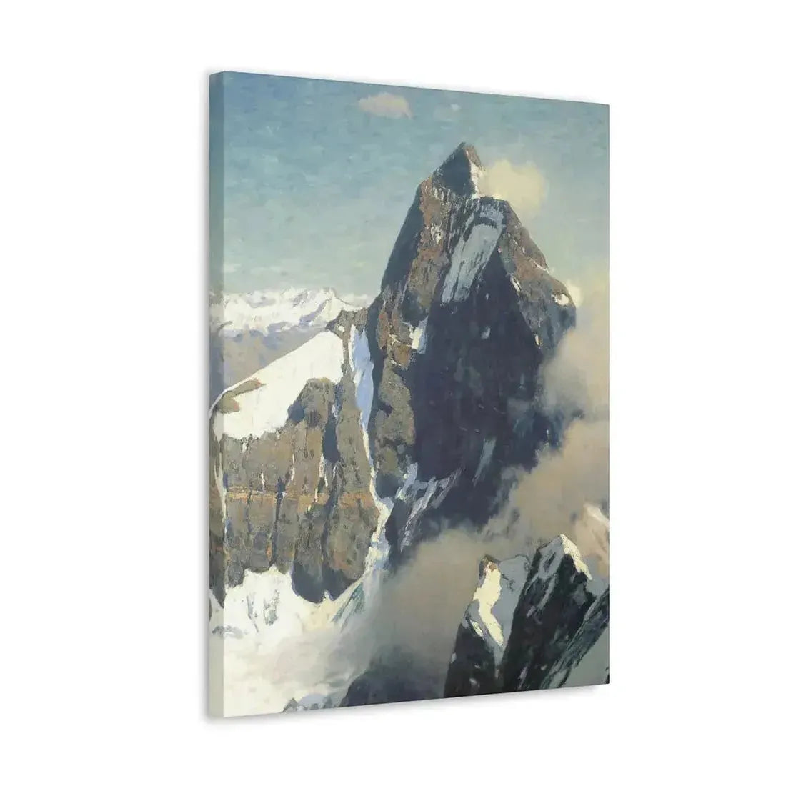 Eugen Bracht (1842-1921) Das Matterhorn von Westen 1907 - Canvas Wall Art - The Sticker Space