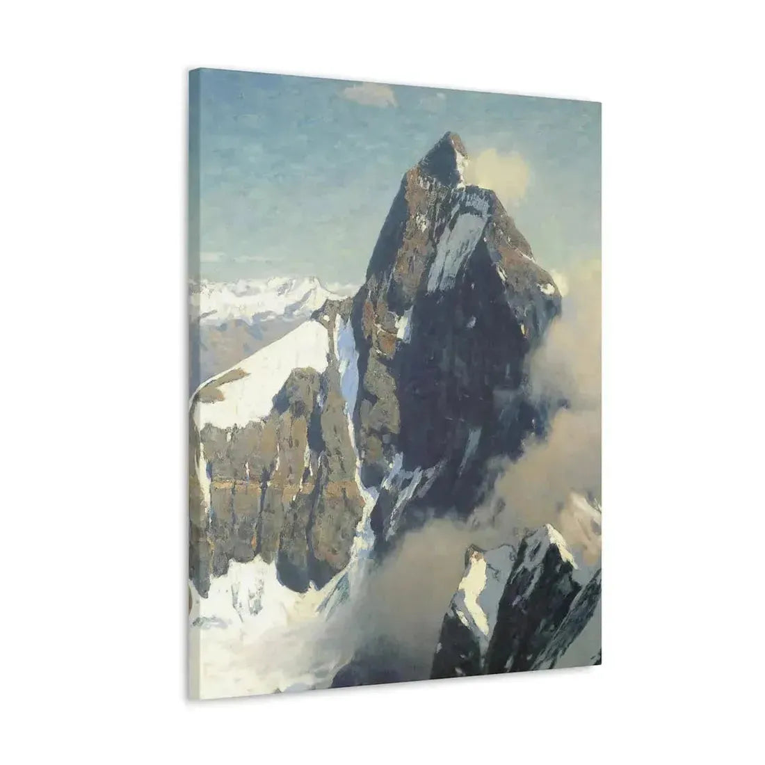 Eugen Bracht (1842-1921) Das Matterhorn von Westen 1907 - Canvas Wall Art - The Sticker Space