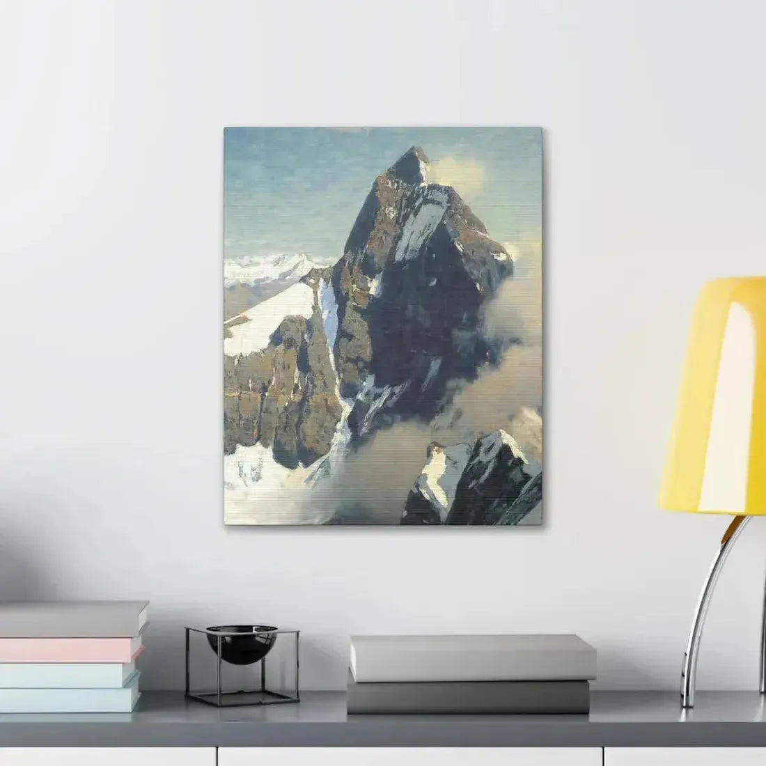 Eugen Bracht (1842-1921) Das Matterhorn von Westen 1907 - Canvas Wall Art - The Sticker Space