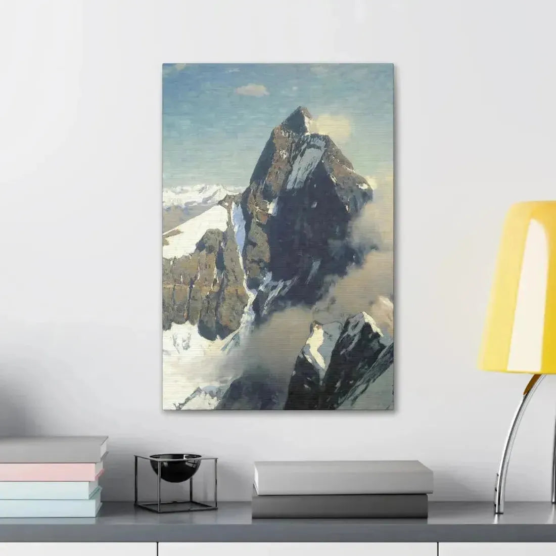 Eugen Bracht (1842-1921) Das Matterhorn von Westen 1907 - Canvas Wall Art - The Sticker Space