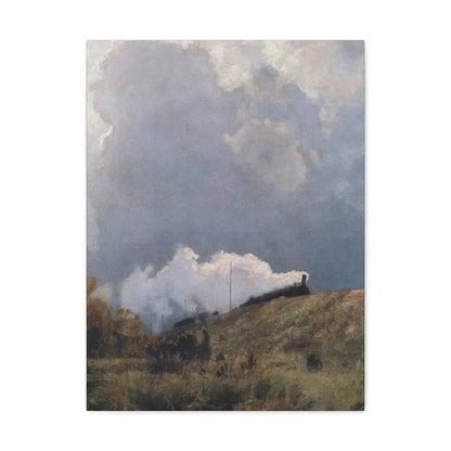 Eugen Bracht (1842-1921) Durch die Heide 1890 - Canvas Wall Art 18″ x 24″ 1.25" - The Sticker Space