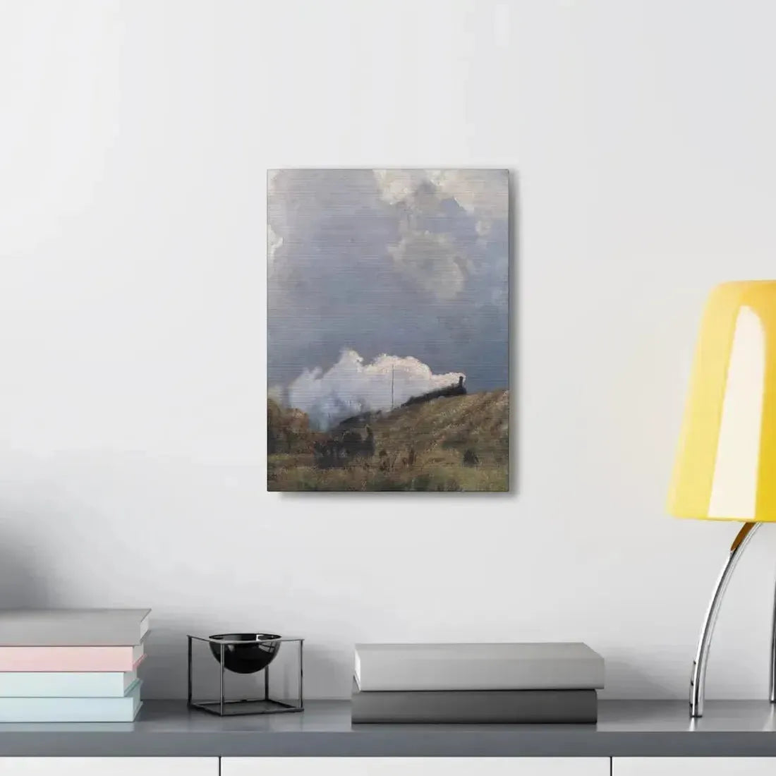 Eugen Bracht (1842-1921) Durch die Heide 1890 - Canvas Wall Art - The Sticker Space