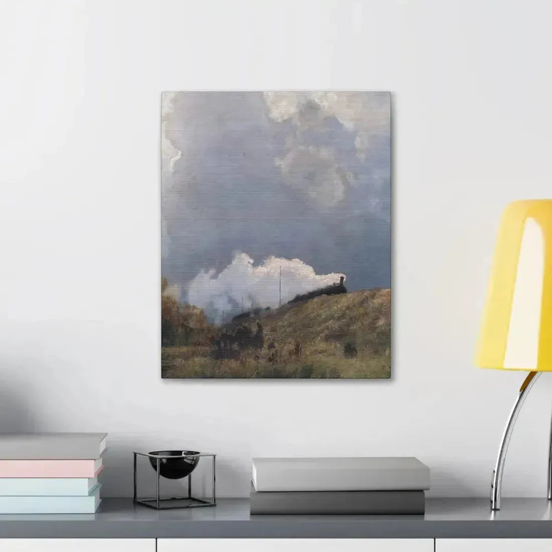 Eugen Bracht (1842-1921) Durch die Heide 1890 - Canvas Wall Art - The Sticker Space