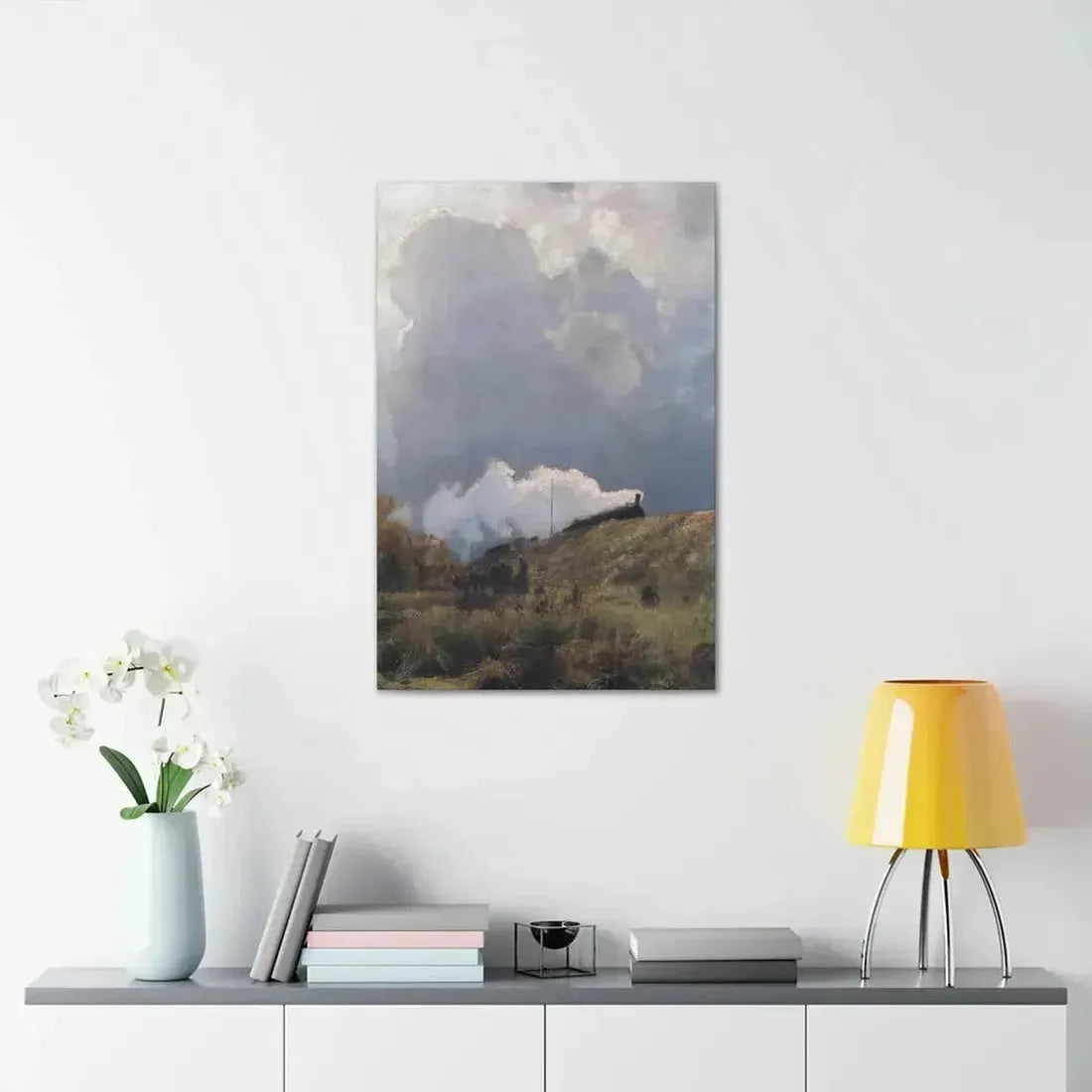 Eugen Bracht (1842-1921) Durch die Heide 1890 - Canvas Wall Art - The Sticker Space