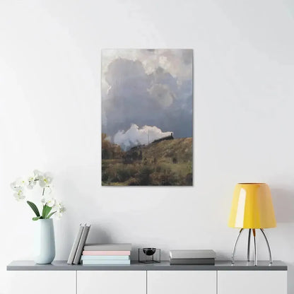 Eugen Bracht (1842-1921) Durch die Heide 1890 - Canvas Wall Art - The Sticker Space