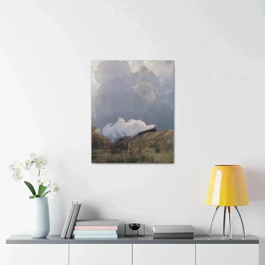 Eugen Bracht (1842-1921) Durch die Heide 1890 - Canvas Wall Art - The Sticker Space