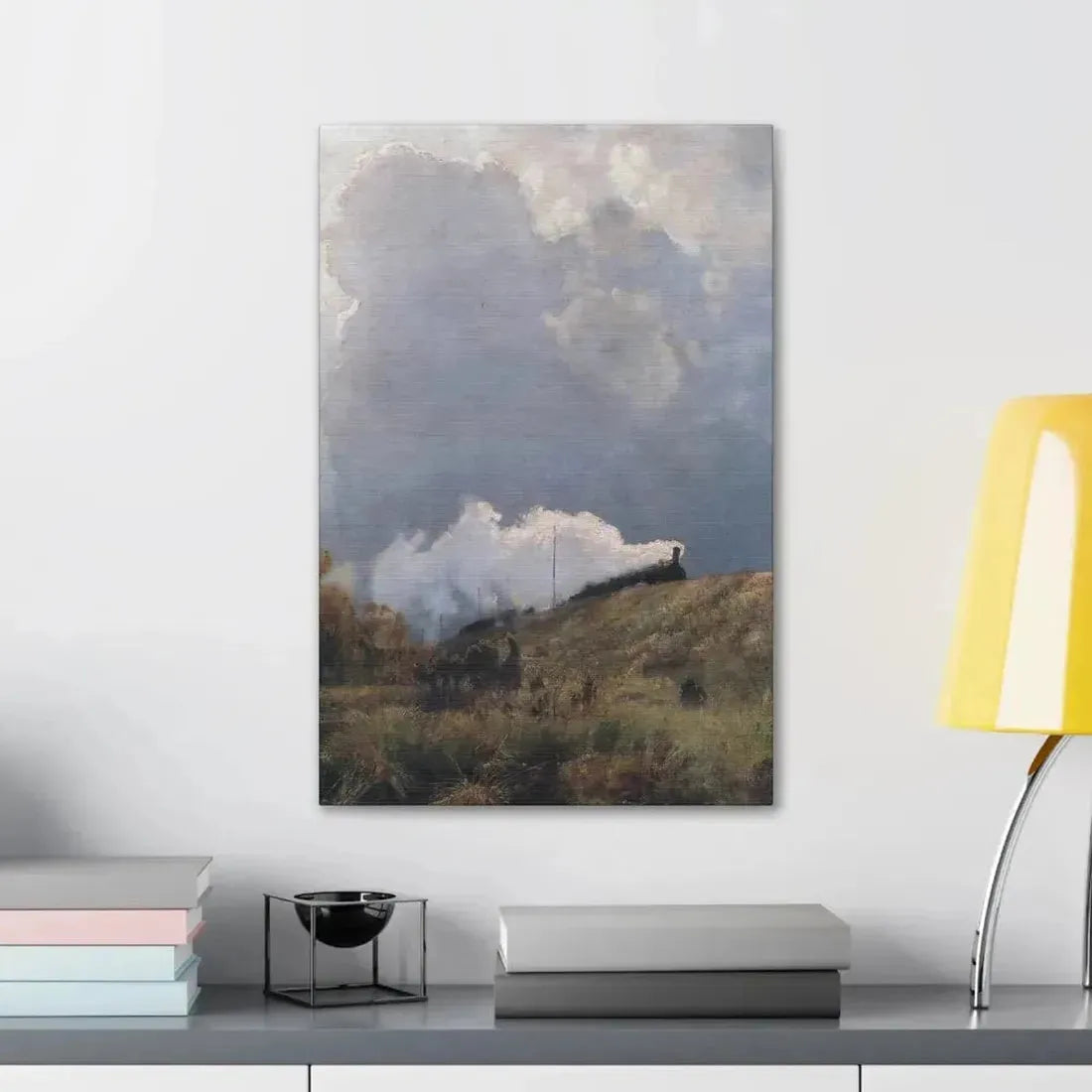 Eugen Bracht (1842-1921) Durch die Heide 1890 - Canvas Wall Art - The Sticker Space