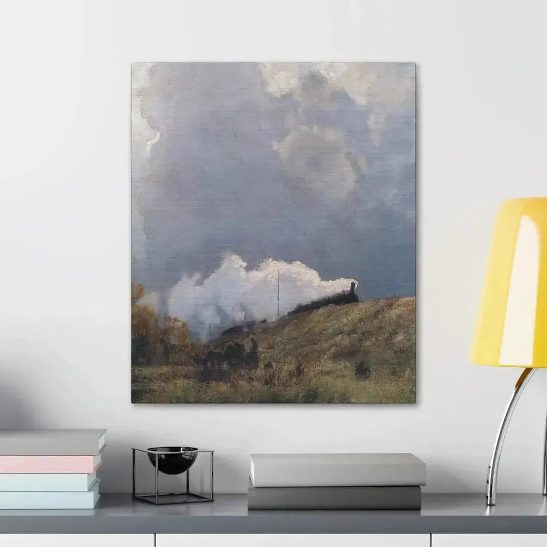 Eugen Bracht (1842-1921) Durch die Heide 1890 - Canvas Wall Art - The Sticker Space