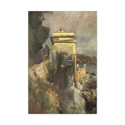 Eugen Bracht (1842-1921) Seaside villa 1893 - Canvas Wall Art 20″ x 30″ 1.25" - The Sticker Space