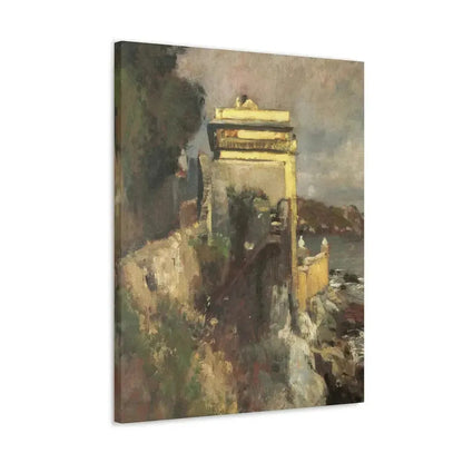 Eugen Bracht (1842-1921) Seaside villa 1893 - Canvas Wall Art - The Sticker Space