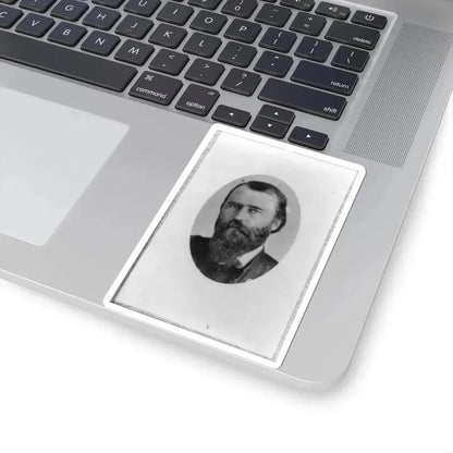 Eugene A. Carr, Colonel 3D Ill. Cavalry, Oval Bust Portrait, Facing Left (U.S. Civil War) STICKER Vinyl Kiss-Cut Decal - The Sticker Space