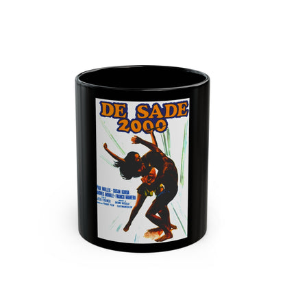 EUGENIE DE SADE 1973 Movie Poster - Black Coffee Mug-11oz-The Sticker Space