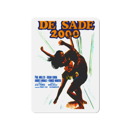 EUGENIE DE SADE 1973 Movie Poster - Die-Cut Magnet-2" x 2"-The Sticker Space