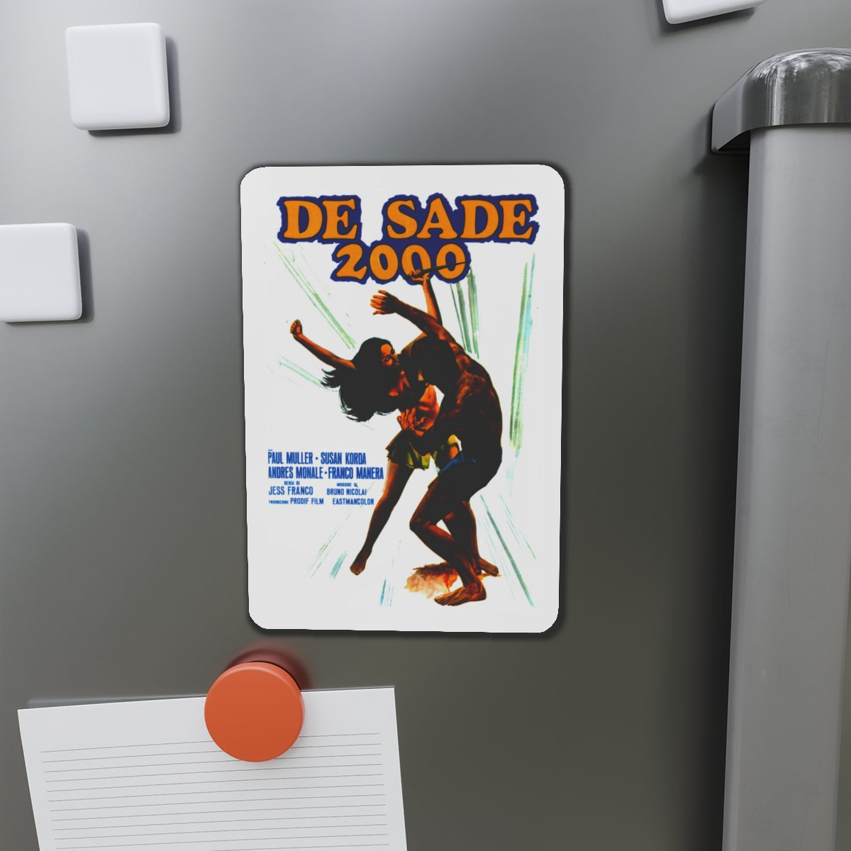 EUGENIE DE SADE 1973 Movie Poster - Die-Cut Magnet-The Sticker Space