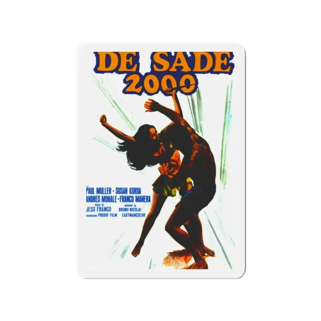 EUGENIE DE SADE 1973 Movie Poster - Refrigerator Magnet 2 Inch - The Sticker Space