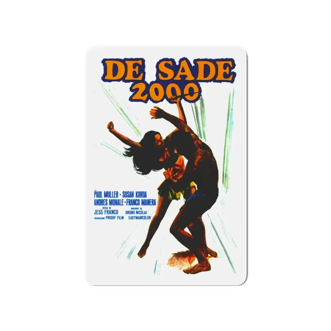 EUGENIE DE SADE 1973 Movie Poster - Refrigerator Magnet 4 Inch - The Sticker Space
