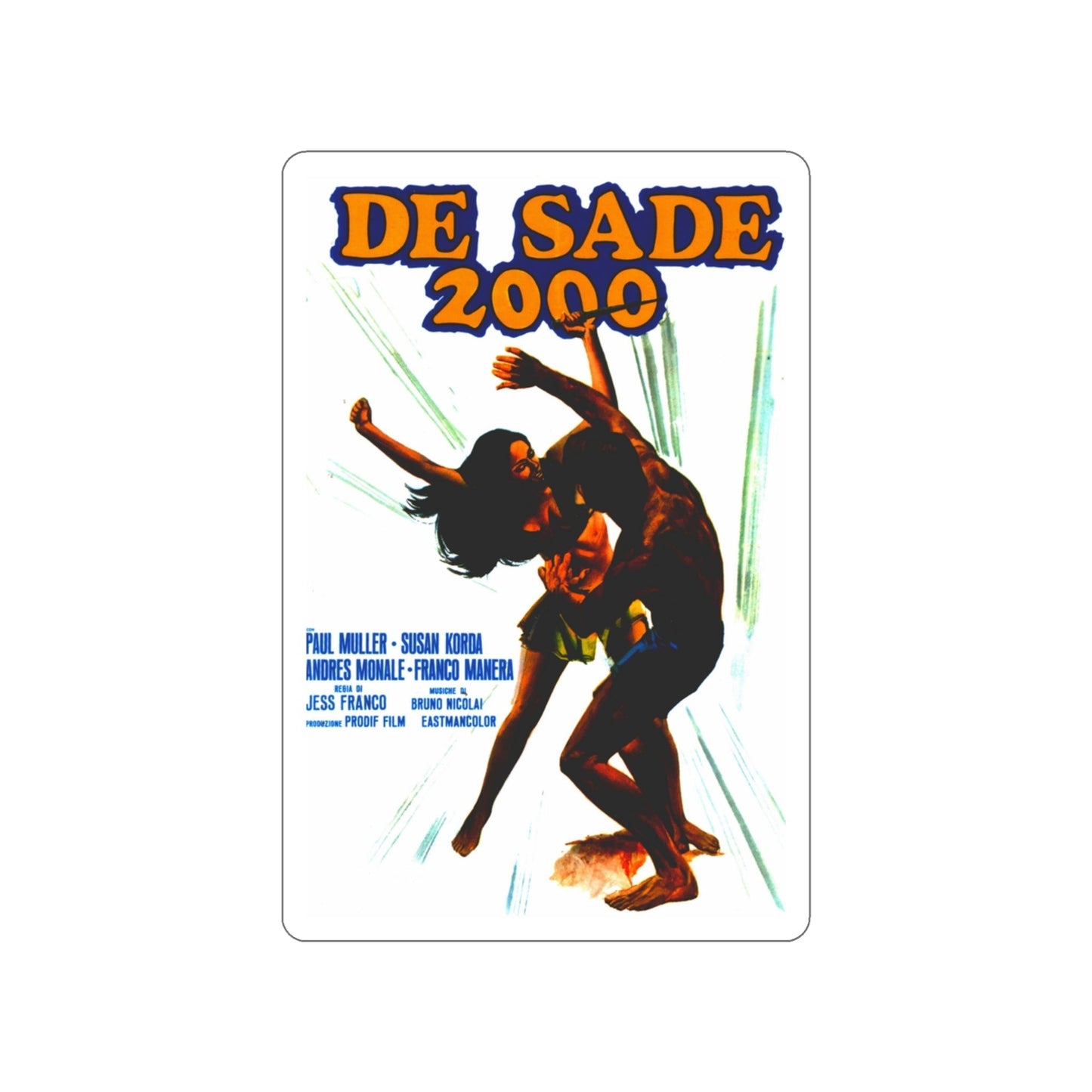 EUGENIE DE SADE 1973 Movie Poster STICKER Vinyl Die-Cut Decal-3 Inch-The Sticker Space