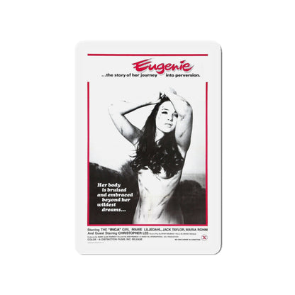 EUGENIE THE STORY OF HER JOURNEY INTO PERVERSION 1970 Movie Poster - Die-Cut Magnet-4" x 4"-The Sticker Space