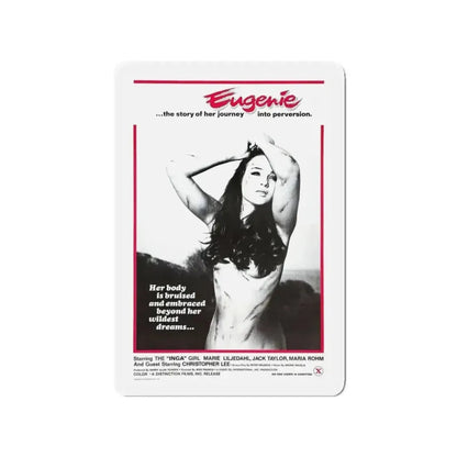 EUGENIE THE STORY OF HER JOURNEY INTO PERVERSION 1970 Movie Poster - Refrigerator Magnet - The Sticker Space